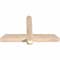 Ekena Millwork Eugene Smooth Timber Gable Bracket, Douglas Fir, 36"W x 21"H x 3 1/2"D x 3 1/2"F, 14/12 Pitch GBW036X21X0404EUG00SDF - alternate 3